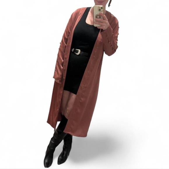 Missguided Tops - Missguided Dusty Rose Bohemian Robe/Duster. Size 6